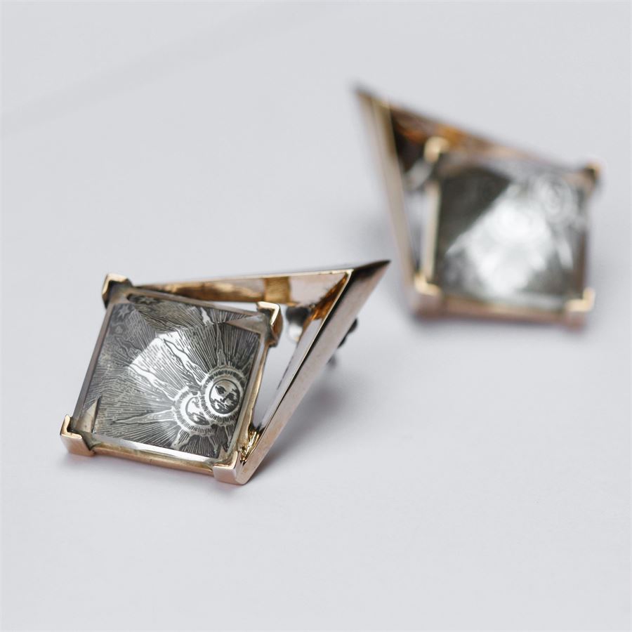 'Entropia' earrings with sun ENTROPIA | OR S CDR-LASBRO SOLE